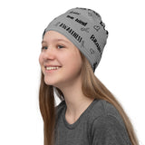 Brain Cancer Awareness Love and Be Kind Word Pattern Face Mask / Neck Gaiter