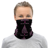 Breast Cancer Awareness Christmas Hope Face Mask / Neck Gaiter