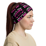 Breast Cancer Awareness Check Your Boobs Face Mask / Neck Gaiter