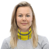 Childhood Cancer Awareness Tartan Pattern Face Mask / Neck Gaiter - The Awareness Store