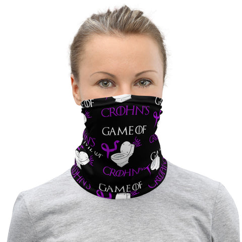 Crohn's Awareness Game Of Crohn's Face Mask / Neck Gaiter - The Awareness Store