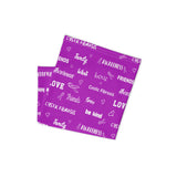 Cystic Fibrosis Awareness Love and Be Kind Word Pattern Face Mask / Neck Gaiter - The Awareness Store