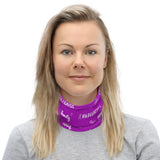 Cystic Fibrosis Awareness Love and Be Kind Word Pattern Face Mask / Neck Gaiter