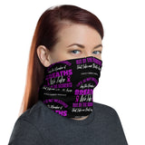 Cystic Fibrosis Awareness Moments That Take Your Breath Away Face Mask / Neck Gaiter - The Awareness Store