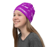 Domestic Violence Awareness Love and Be Kind Word Pattern Face Mask / Neck Gaiter