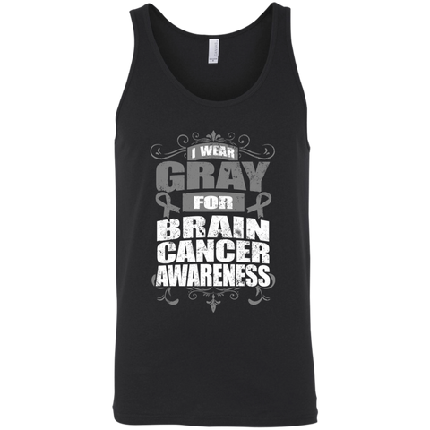 I Wear Gray for Brain Cancer Awareness! Tank Top - The Awareness Store