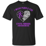 I wear Purple for Cystic Fibrosis Awareness T-Shirt