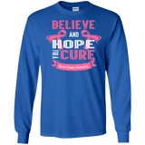 Believe & Hope Breast Cancer Awareness Long Sleeve T-Shirt