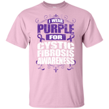 I Wear Purple for Cystic Fibrosis Awareness! KIDS t-shirt