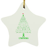 Lymphoma Awareness Star Decoration