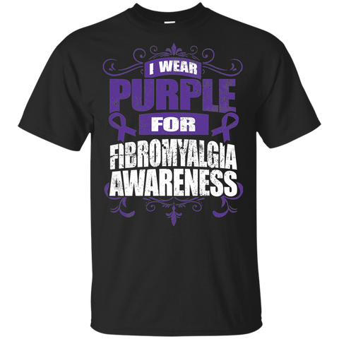 I Wear Purple for Fibromyalgia Awareness! KIDS t-shirt - The Awareness Store