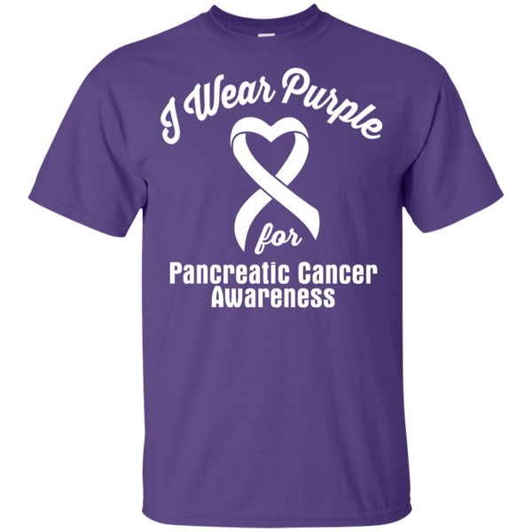 I Wear Purple for Pancreatic Cancer Awareness... KIDS T-Shirt
