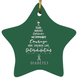 Diabetes Awareness Star Decoration - The Awareness Store