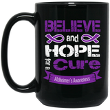 Believe & Hope for a Cure Alzheimer's Awareness Mug