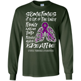 Breathe! Cystic Fibrosis Awareness Long Sleeve T-Shirt