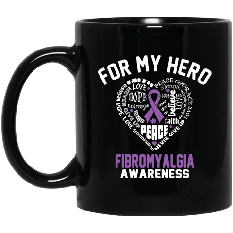 For My Hero Fibromyalgia Awareness Mug - The Awareness Store