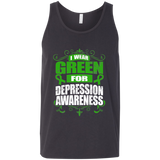 I Wear Green for Depression Awareness! Tank Top