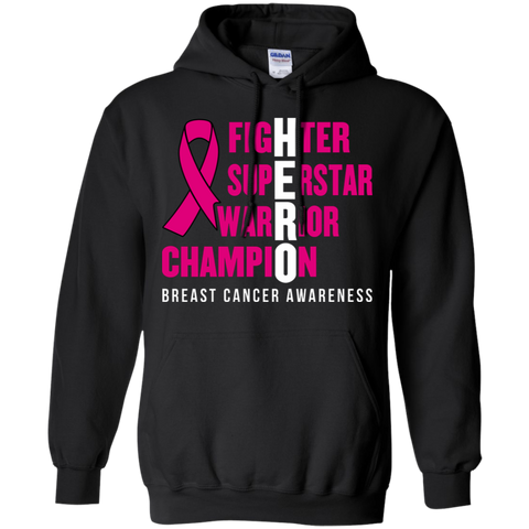 HERO! Breast Cancer Awareness Hoodie - The Awareness Store