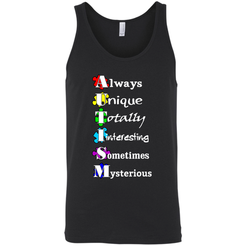 Always Unique... Autism Awareness Tank Top - The Awareness Store