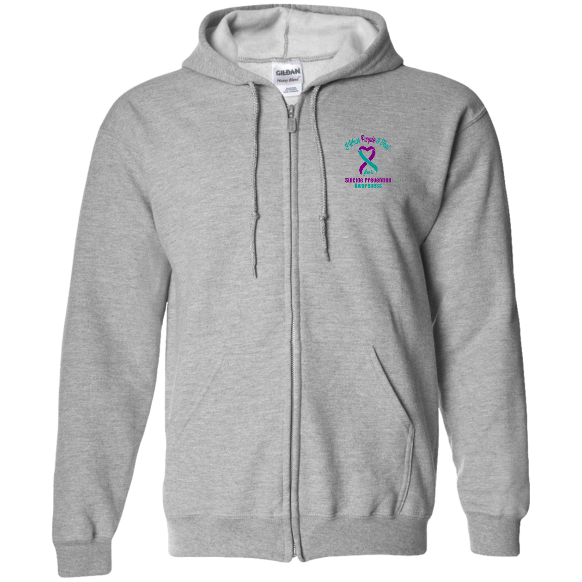 Sweat à Capuche Prévention Suicide Santé Mentale - Message Sensibilisation
