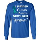 I Survived Ovarian Cancer! Long Sleeve T-Shirt