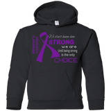 Being Strong is the only choice! Alzheimer's Awareness Kids Hoodie