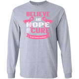 Believe & Hope Breast Cancer Awareness Long Sleeve T-Shirt