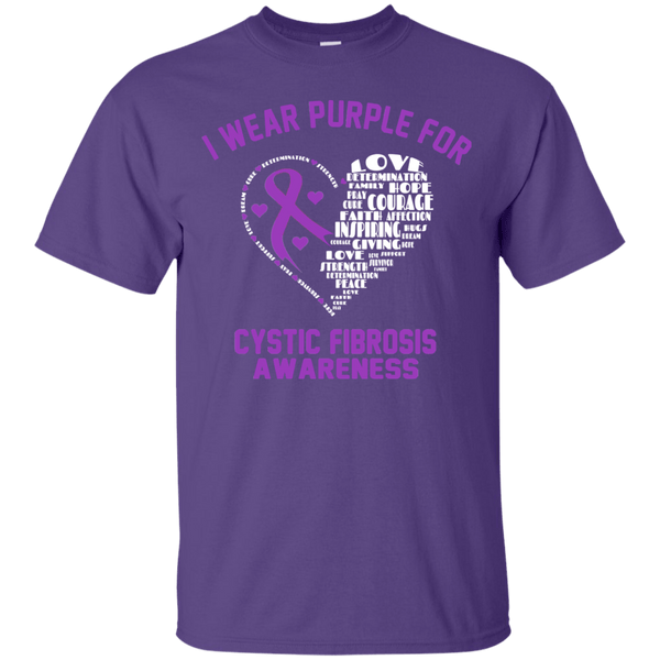 I wear Purple for Cystic Fibrosis Awareness T-Shirt – The Awareness Store