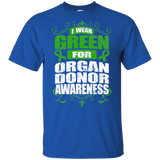 I Wear Green for Organ Donor Awareness! KIDS t-shirt