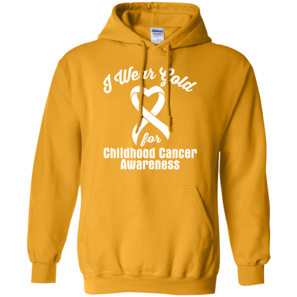 I Wear Gold! Childhood Cancer Awareness Hoodie