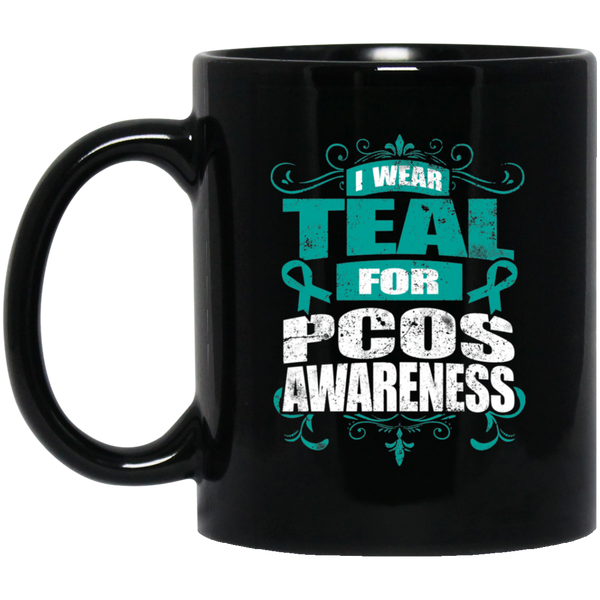 I Wear Teal for PCOS Awareness! Mug