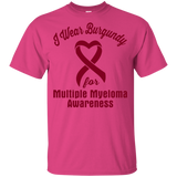 I Wear Burgundy! Multiple Myeloma Awareness KIDS t-shirt