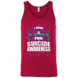 I Wear Teal & Purple for Suicide Awareness! Tank Top