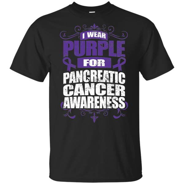 I Wear Purple for Pancreatic Cancer Awareness! KIDS t-shirt