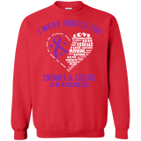 I wear Purple for Crohn's & Colitis Long Sleeved & Sweater - The Awareness Store