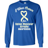 I Wear Cream! Spinal Muscular Atrophy Awareness Long Sleeve T-Shirt