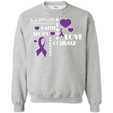 Hope Faith Love...Lupus Awareness Long Sleeve & Crewneck - The Awareness Store