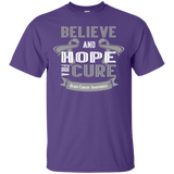 Believe and hope for a cure! Brain Cancer Awareness T-Shirt