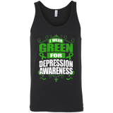 I Wear Green for Depression Awareness! Tank Top