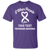 I Wear Purple For Fibromyalgia (Enter Your Text)