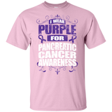 I Wear Purple for Pancreatic Cancer Awareness! KIDS t-shirt