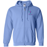 I Wear Purple & Teal for Suicide Prevention! Zip up Hoodie
