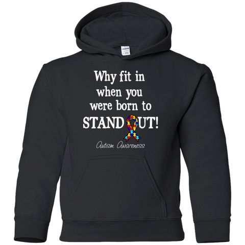 Born to Stand Out! Autism Awareness KIDS Hoodie - The Awareness Store