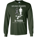 Not every disability is visible! Parkinson's Awareness Long sleeved T-Shirt