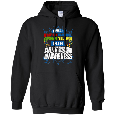 I Wear Colours for Autism Awareness! Hoodie - The Awareness Store