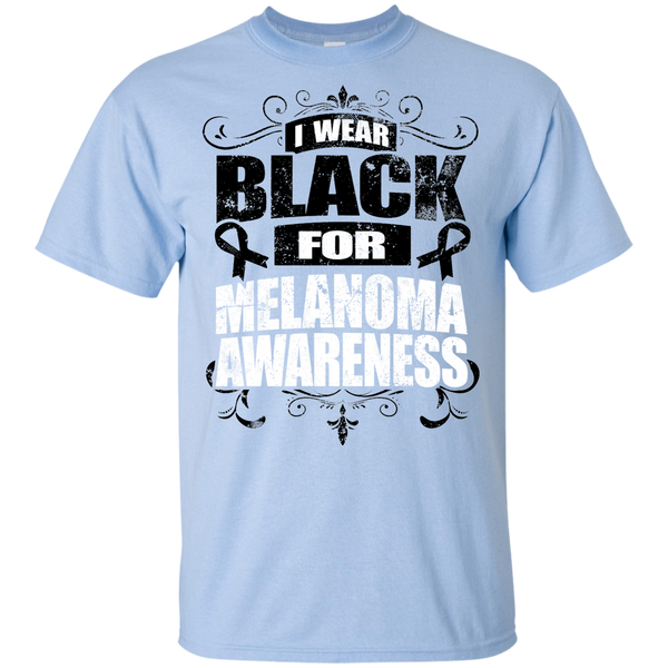 I Wear Black for Melanoma Awareness! KIDS t-shirt