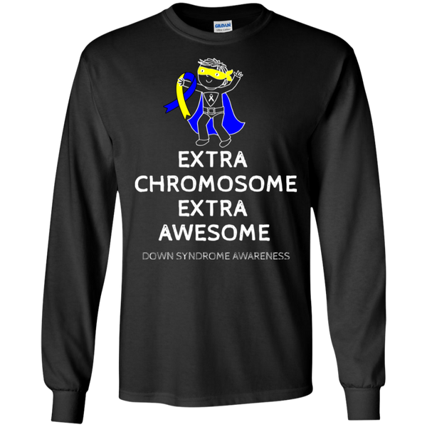 Extra Awesome! Down Syndrome Awareness Long Sleeve T-Shirt