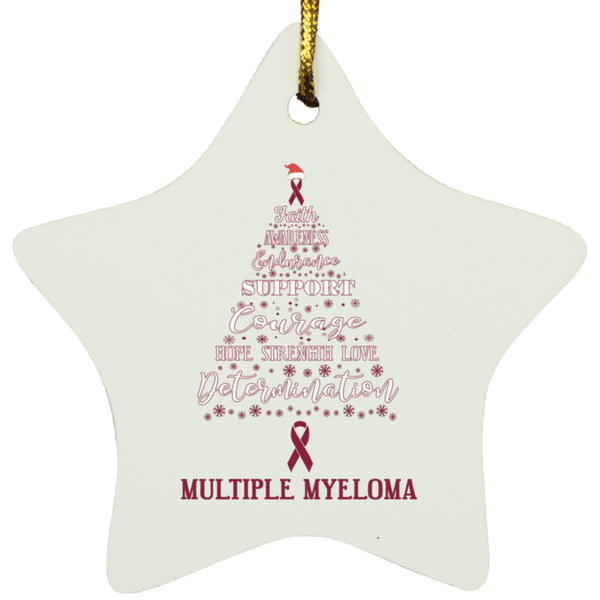 Multiple Myeloma Awareness Star Decoration