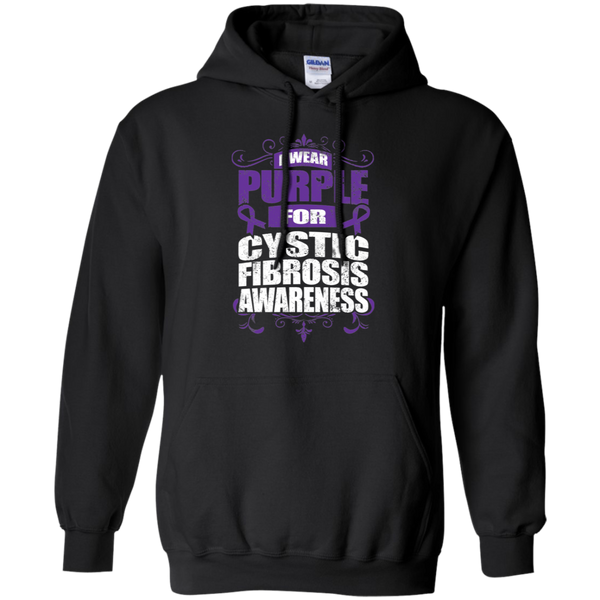 I Wear Purple for Cystic Fibrosis Awareness! Hoodie