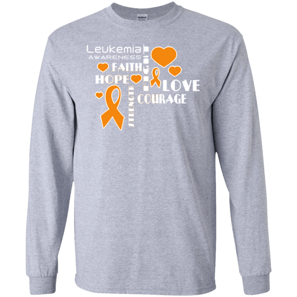 Faith Hope Love Leukemia Awareness Long Sleeved and Sweater